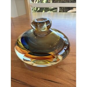 Fifth Avenue Crystal LTD. Art Glass Perfume Bottle – design 5" Height